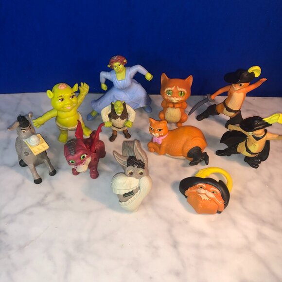 Toy Disney Shrek Movies Figures 10 Mini PLUS Donkey Watch Collectibles - Picture 4 of 7